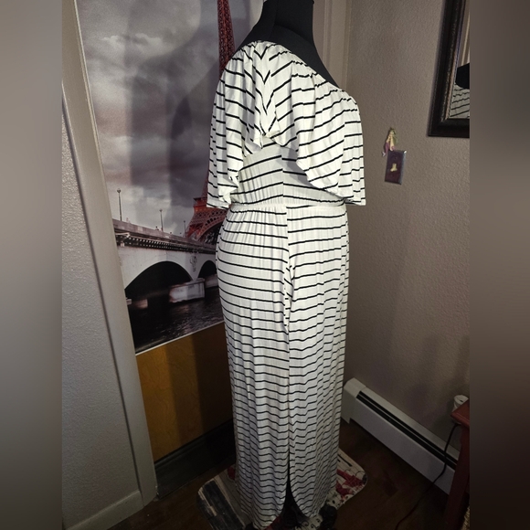 #0549 1X NEW SWEET LOVELY BY JEN Maxi Dress On or Off Shldr 26.5ptp 65Lng SOFT!# - Picture 9 of 16